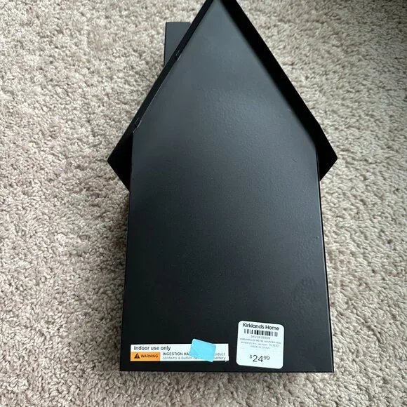 NWT Kirkland's Black Metal LED Haunted House Statue, 14 in. - Picture 4 of 5